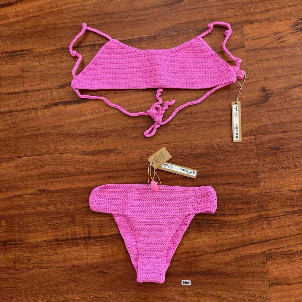 Skims SOLD Crochet Swim Bikini SET Top & Bottom Sz SOLD